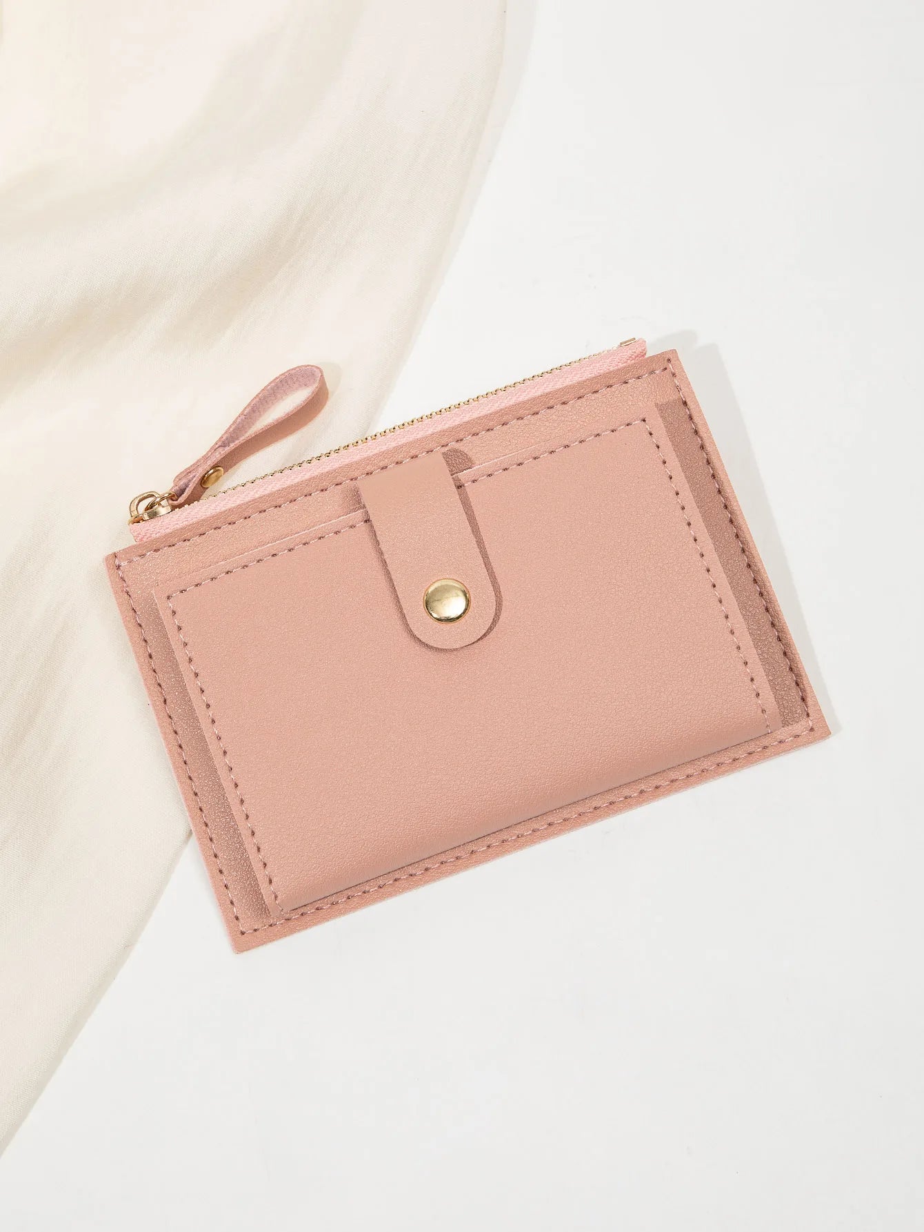 Sleek Minimalist Women's Wallet - Ultra Thin PU Leather Card Holder