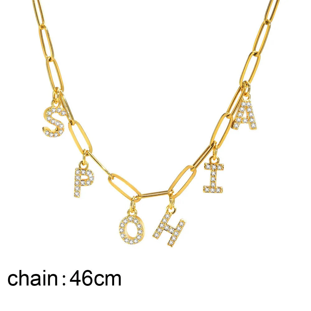 Personalized Charm Necklace - Custom Letter Jewelry for Unique Style
