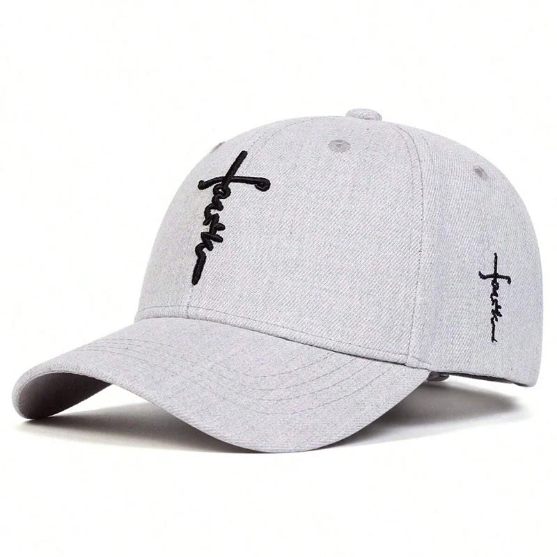 Faith Embroidery Baseball Cap - Unisex Adjustable Sun Hat