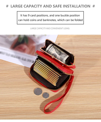 Vintage-Inspired Wrist Strap Wallet - Stylish and Versatile Coin Purse