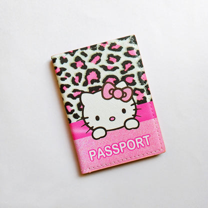 Hello Kitty Passport Holder - Cute PU Leather Organizer for Travel Essentials