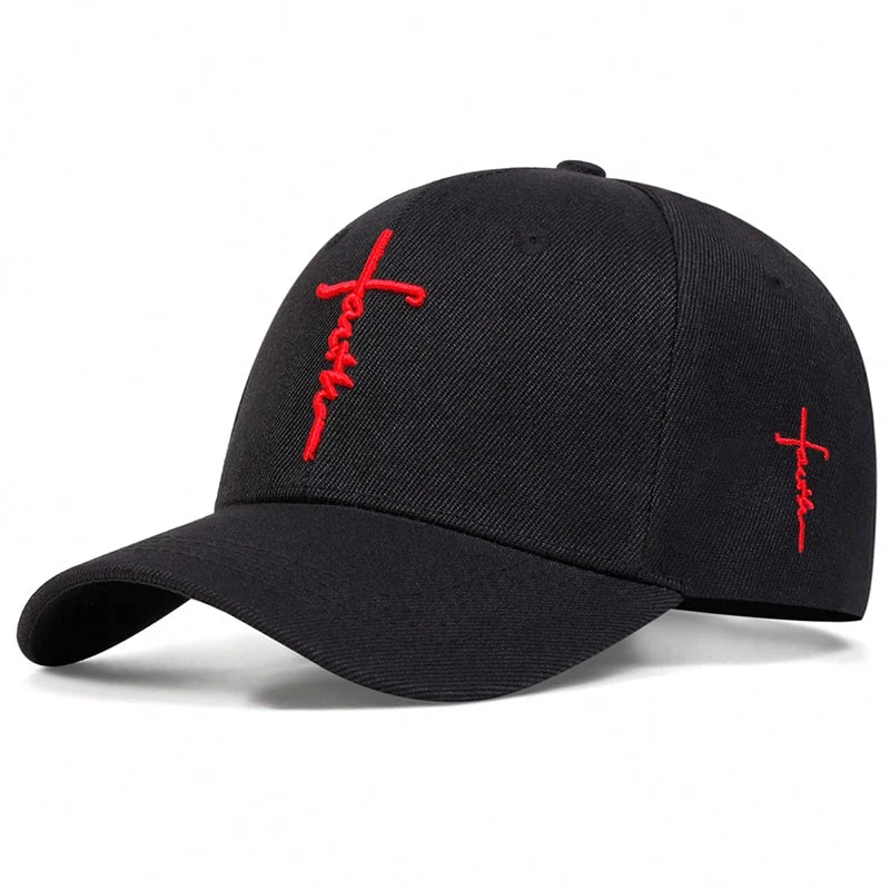 Faith Embroidery Baseball Cap - Unisex Adjustable Sun Hat