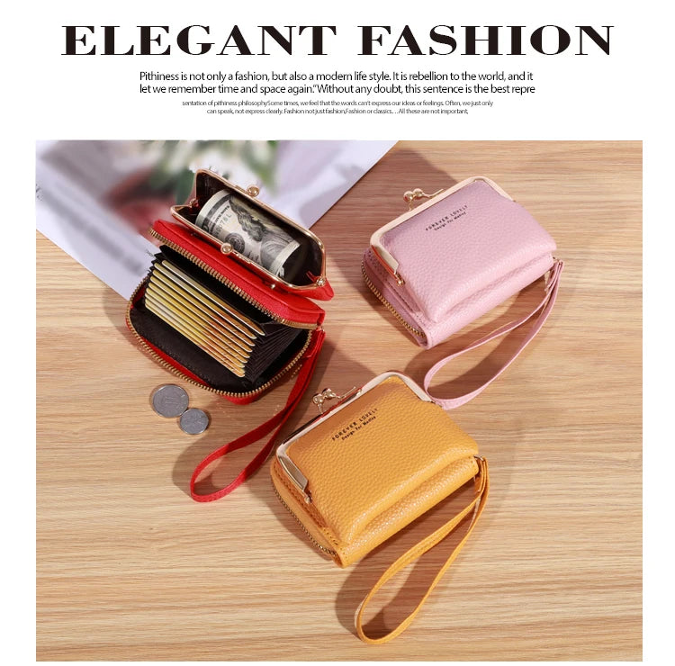 Vintage-Inspired Wrist Strap Wallet - Stylish and Versatile Coin Purse