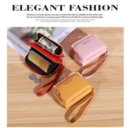 Vintage-Inspired Wrist Strap Wallet - Stylish and Versatile Coin Purse