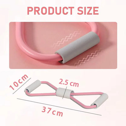 Versatile Yoga 8-Shape Resistance Bands - Elastic Chest Expander for Total Body Workouts"