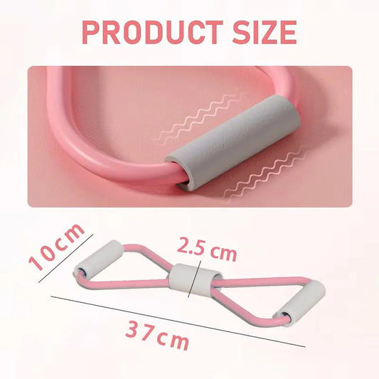 Versatile Yoga 8-Shape Resistance Bands - Elastic Chest Expander for Total Body Workouts"