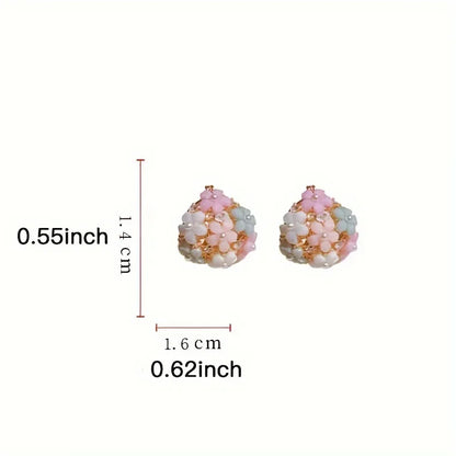 Charming Floral Hoop Earrings - Elegant Flower Design for Everyday and Special Occasions