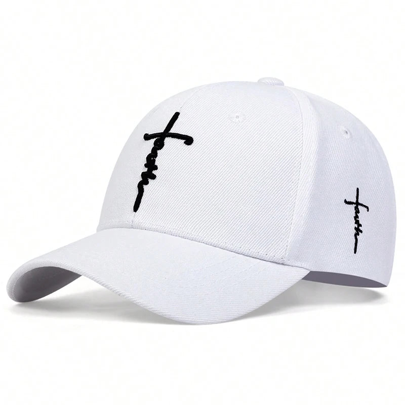Faith Embroidery Baseball Cap - Unisex Adjustable Sun Hat