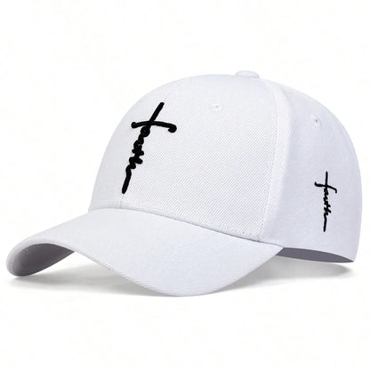 Faith Embroidery Baseball Cap - Unisex Adjustable Sun Hat