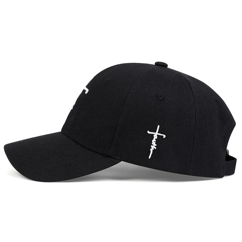 Faith Embroidery Baseball Cap - Unisex Adjustable Sun Hat