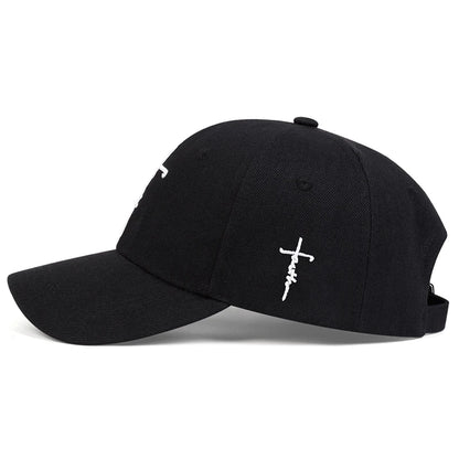 Faith Embroidery Baseball Cap - Unisex Adjustable Sun Hat