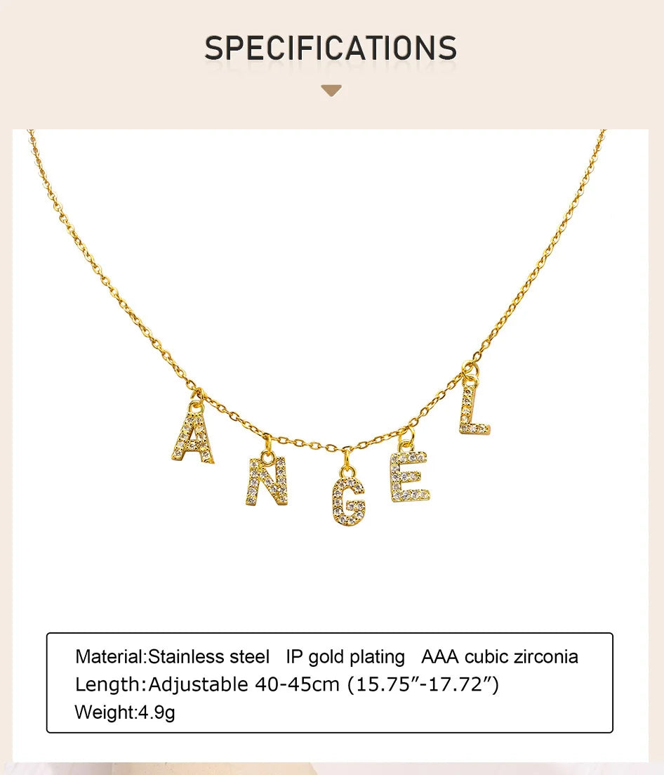 Personalized Charm Necklace - Custom Letter Jewelry for Unique Style