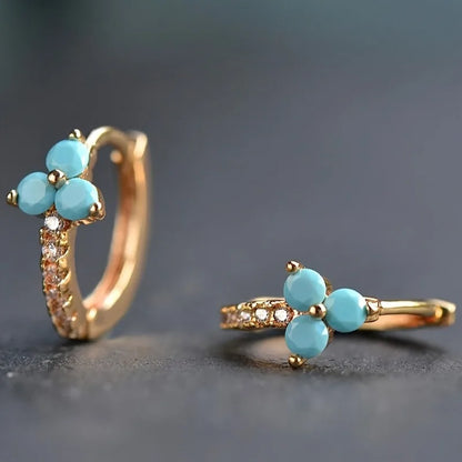 Charming Floral Hoop Earrings - Elegant Flower Design for Everyday and Special Occasions