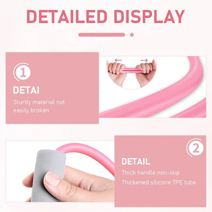 Versatile Yoga 8-Shape Resistance Bands - Elastic Chest Expander for Total Body Workouts"