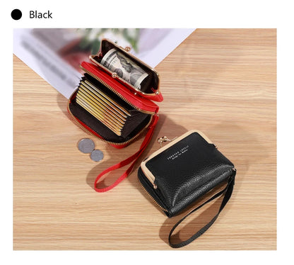 Vintage-Inspired Wrist Strap Wallet - Stylish and Versatile Coin Purse