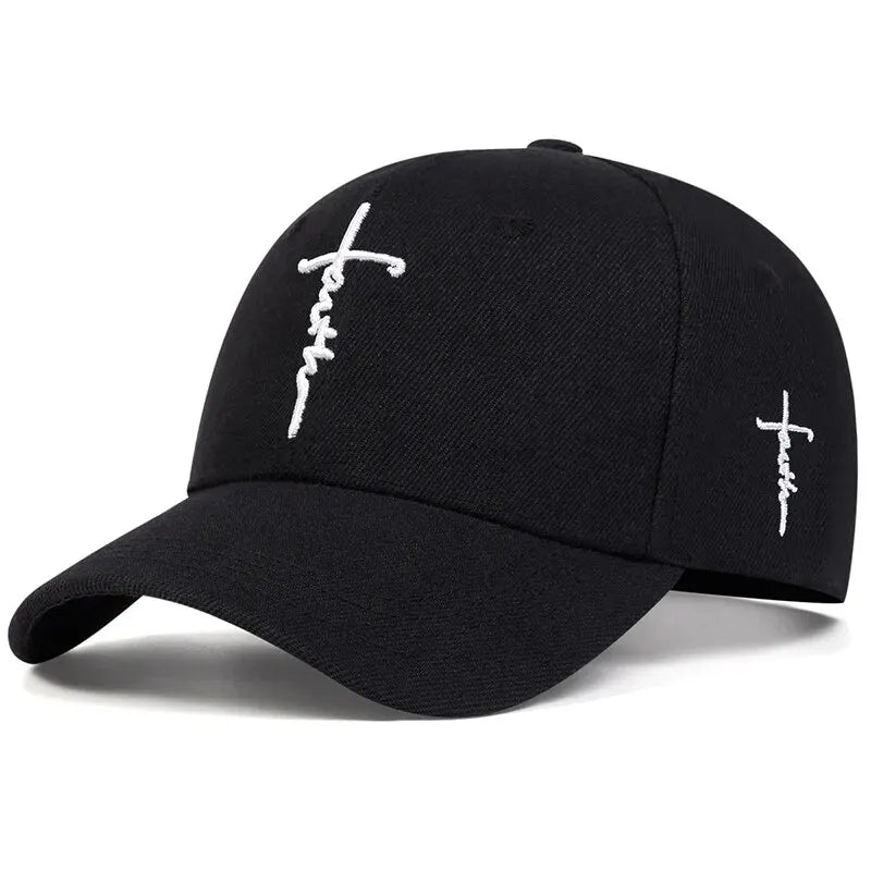 Faith Embroidery Baseball Cap - Unisex Adjustable Sun Hat