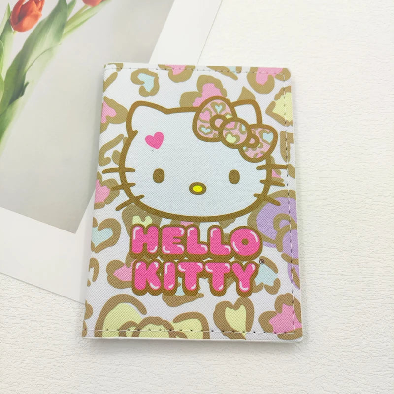 Hello Kitty Passport Holder - Cute PU Leather Organizer for Travel Essentials
