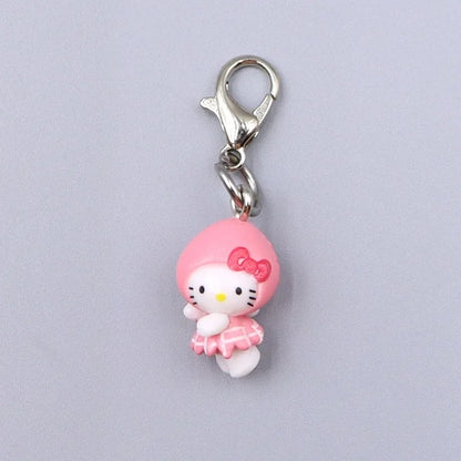 Cute Kawaii Hello Kitty Charm Set - 40 Adorable Accessories for Bags & Keys