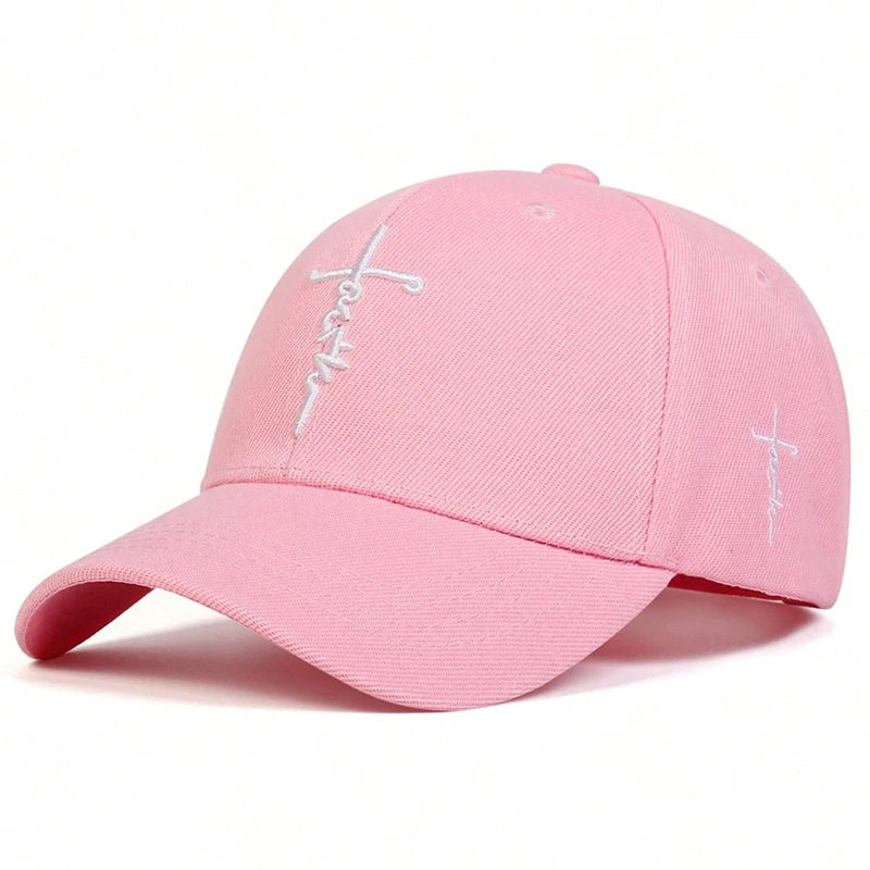 Faith Embroidery Baseball Cap - Unisex Adjustable Sun Hat