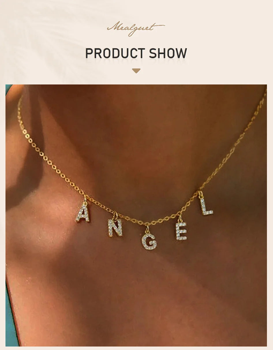 Personalized Charm Necklace - Custom Letter Jewelry for Unique Style