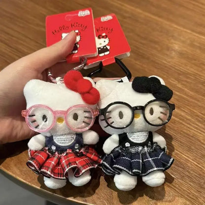 Hello Kitty Plush Keychain Charm - Cute Accessories for Bags and Keyrings