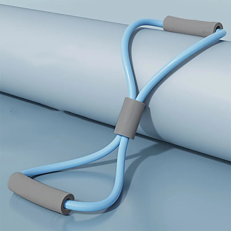 Versatile Yoga 8-Shape Resistance Bands - Elastic Chest Expander for Total Body Workouts"