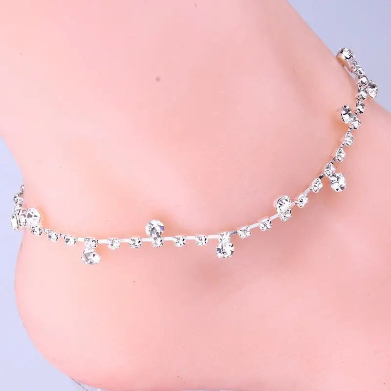 Trendy Butterfly Pendant Anklet - Elegant Summer Beach Leg Chain