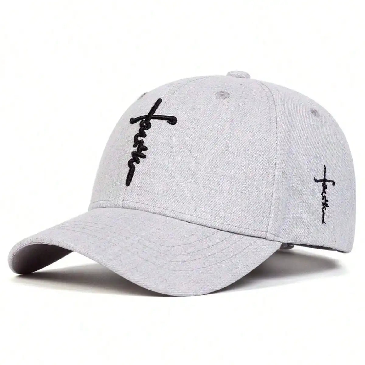 Faith Embroidery Baseball Cap - Unisex Adjustable Sun Hat