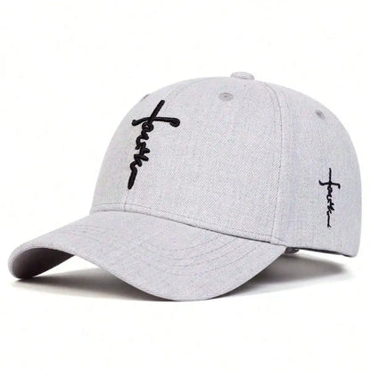 Faith Embroidery Baseball Cap - Unisex Adjustable Sun Hat